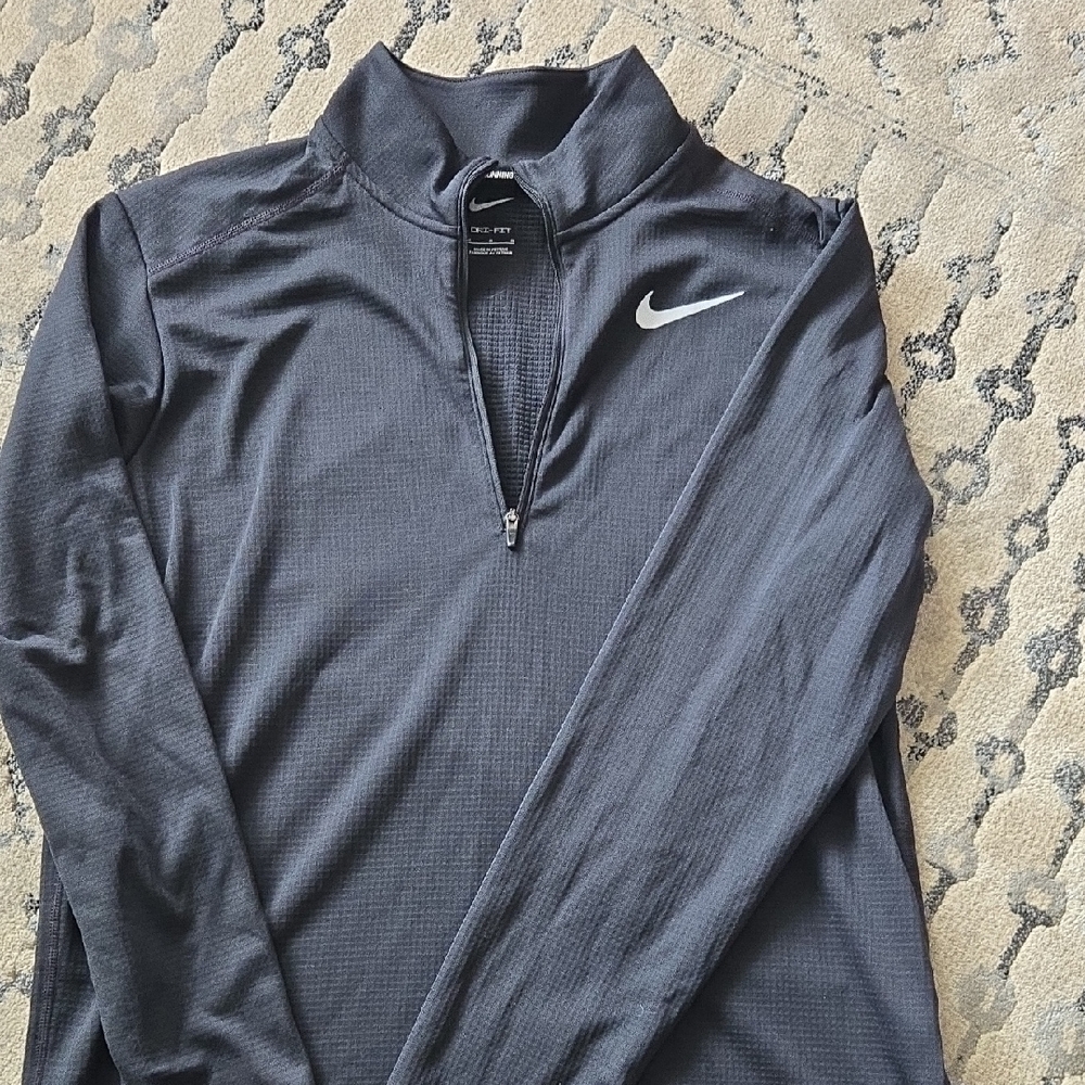 Nike Dark Gray Quarter-Zip Top